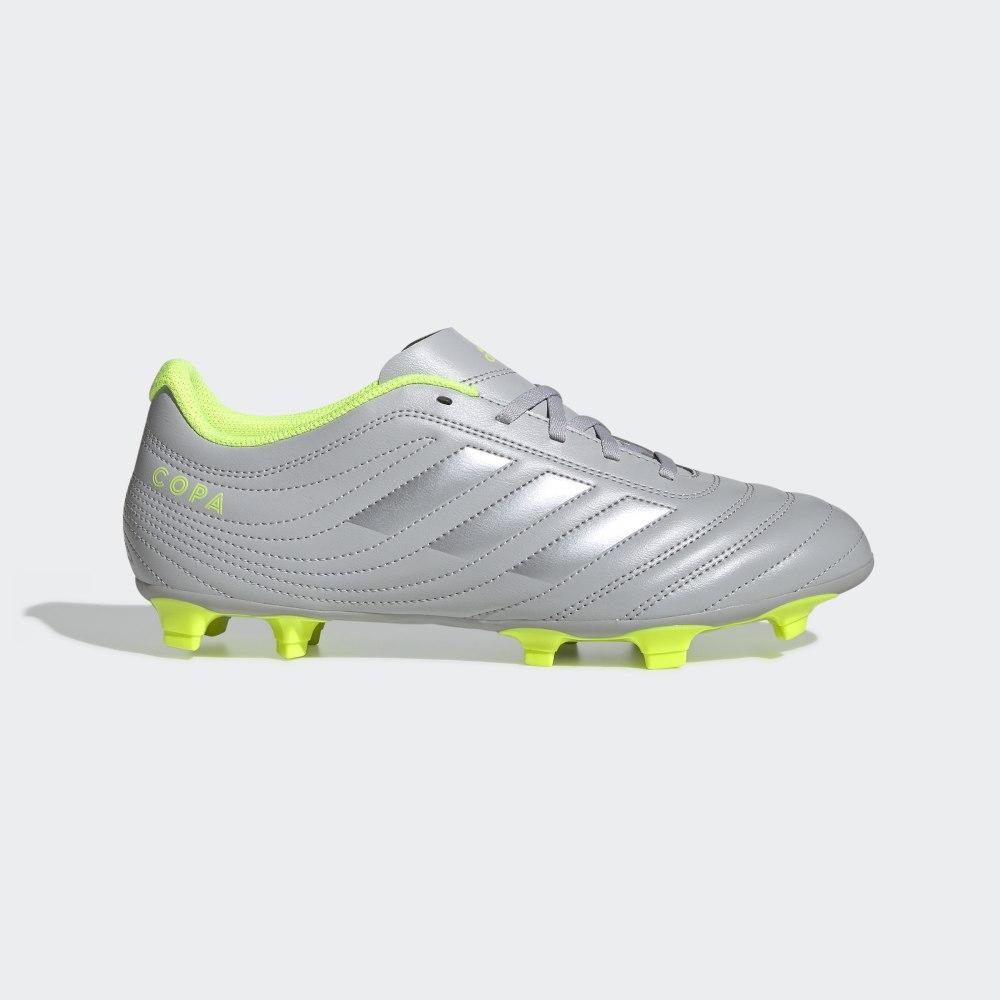 Ghete Fotbal Adidas Copa 20.4 Firm Ground Barbati Romania - Gri/Argintii/Galbeni EF8348